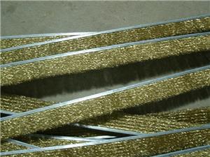 鋼帶鋼絲條刷（鍍銅鋼絲，厚度3到8mm不等）